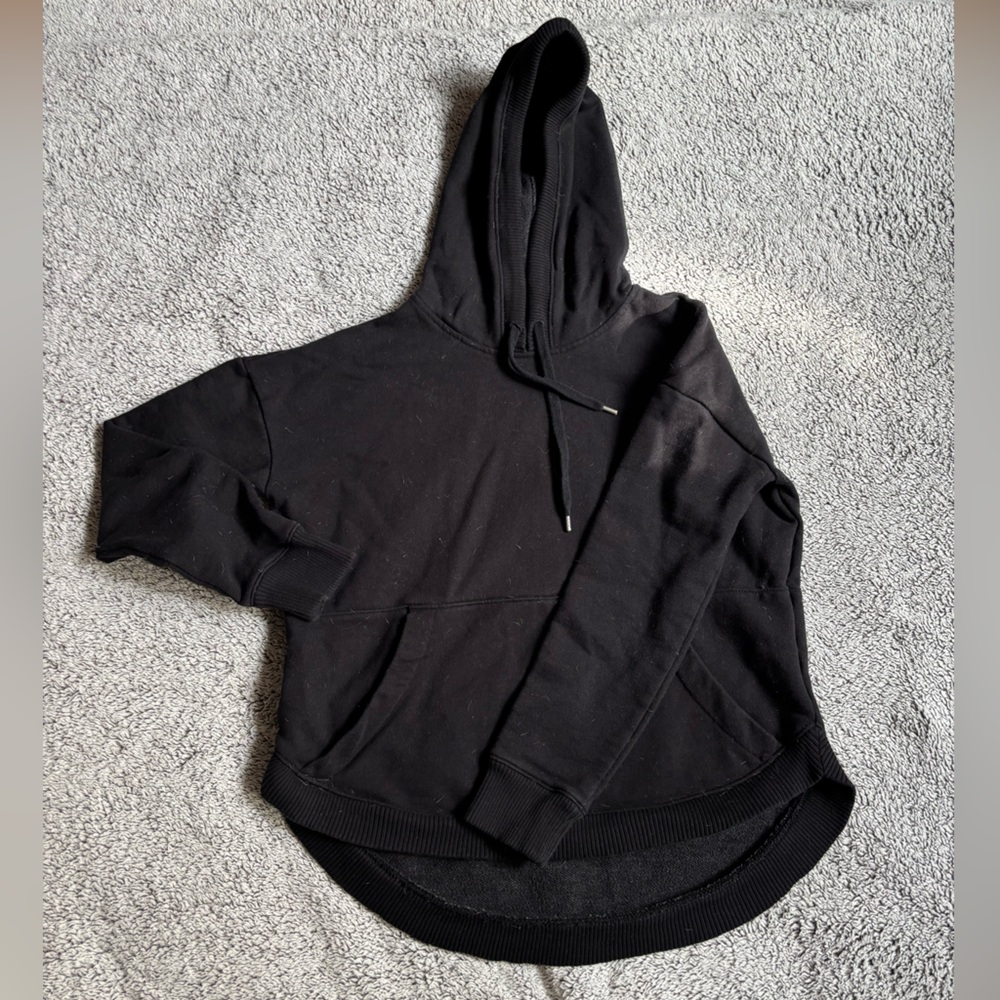 Athleta Black Hoodie Sweatshirt